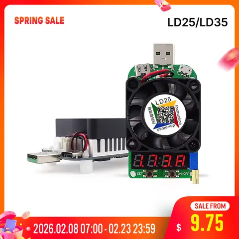 LD25 LD35 USB Electronic Load Resistor RD