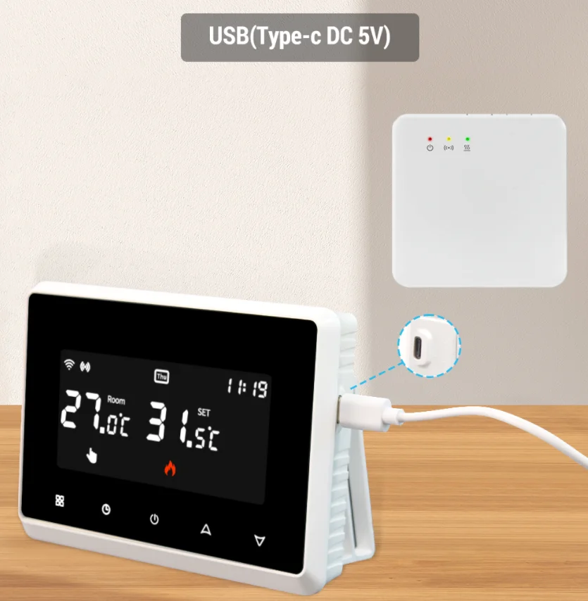 Tuya Wifi Wireless Thermostat For Gas Boiler Battery Heating Thermostat Wifi Intelligent Thermostats Room Temperature Controller