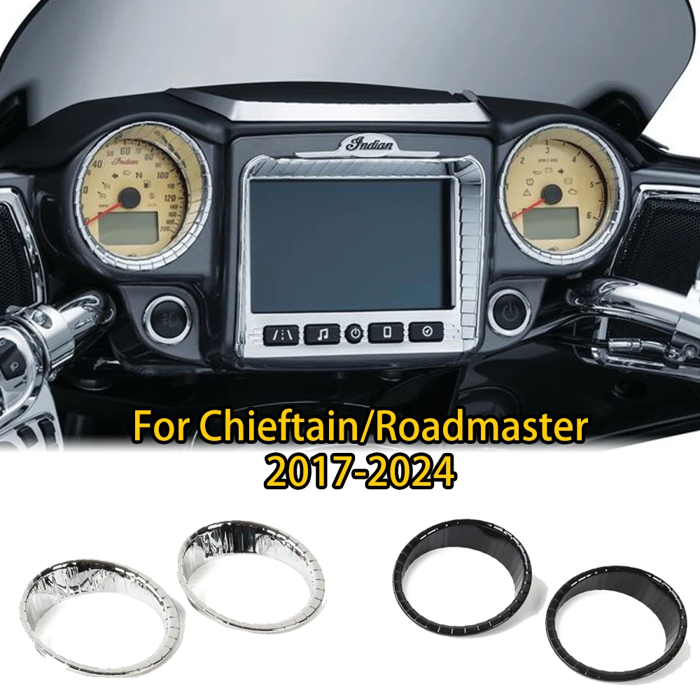 

Для Indian Chieftain Limited 2017-2024 ABS Chrome Aztec накладка приборной панели акцентная панель аксессуар для приборной панели мотоцикла
