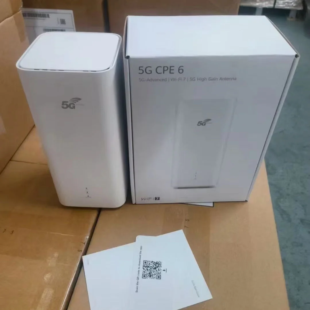 Brovi 5.5G CPE Pro 6 H165-383 WiFi 7 BE3600 8x8 MIMO مودم لاسلكي 2.5G منفذ إيثرنت 11.7Gbps 5G Sim Card WiFi Router #1