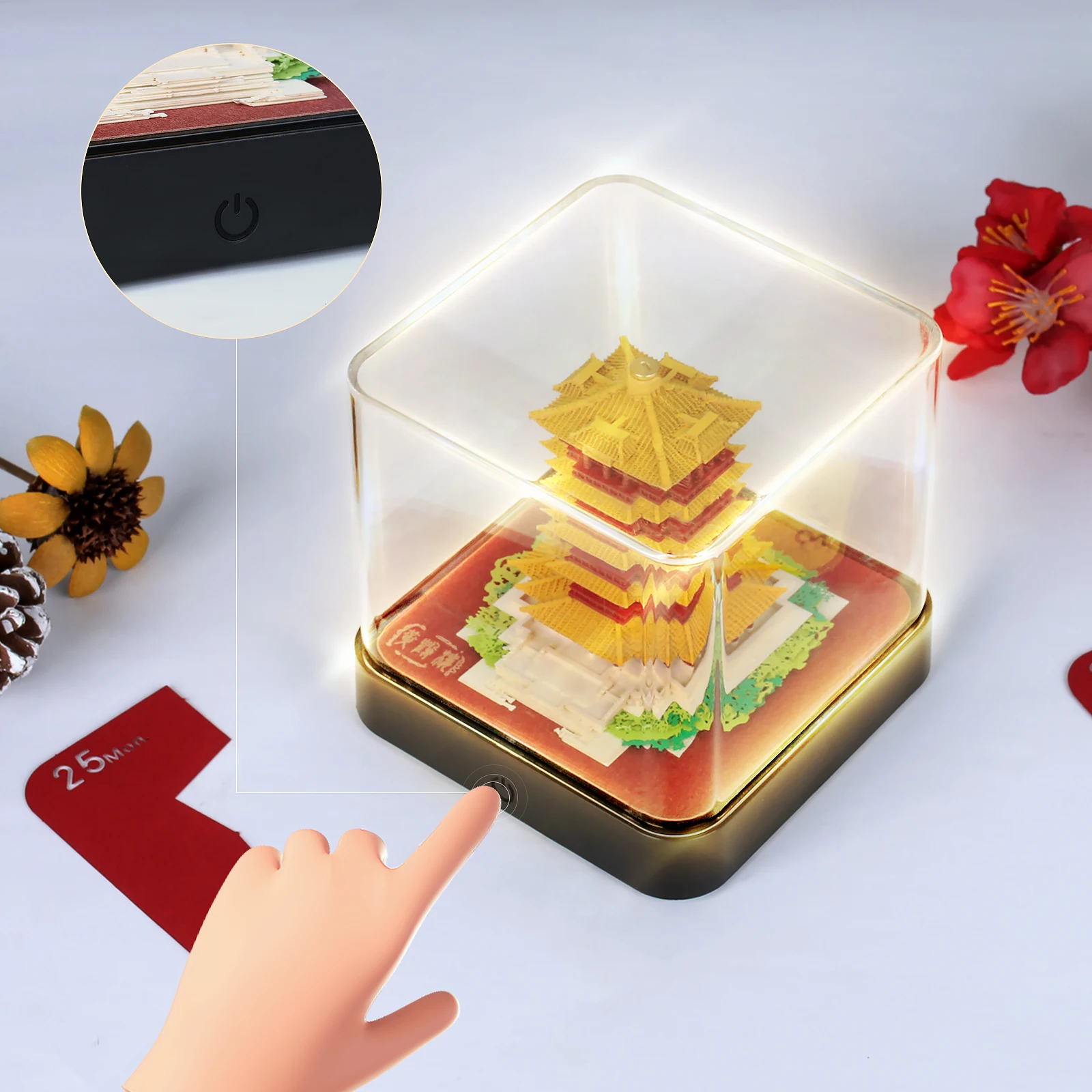 Yellow Crane Tower 2026 Calendar 3D Memo Pad Omoshiroi Block Office Desk Calendar 242Sheets 3D