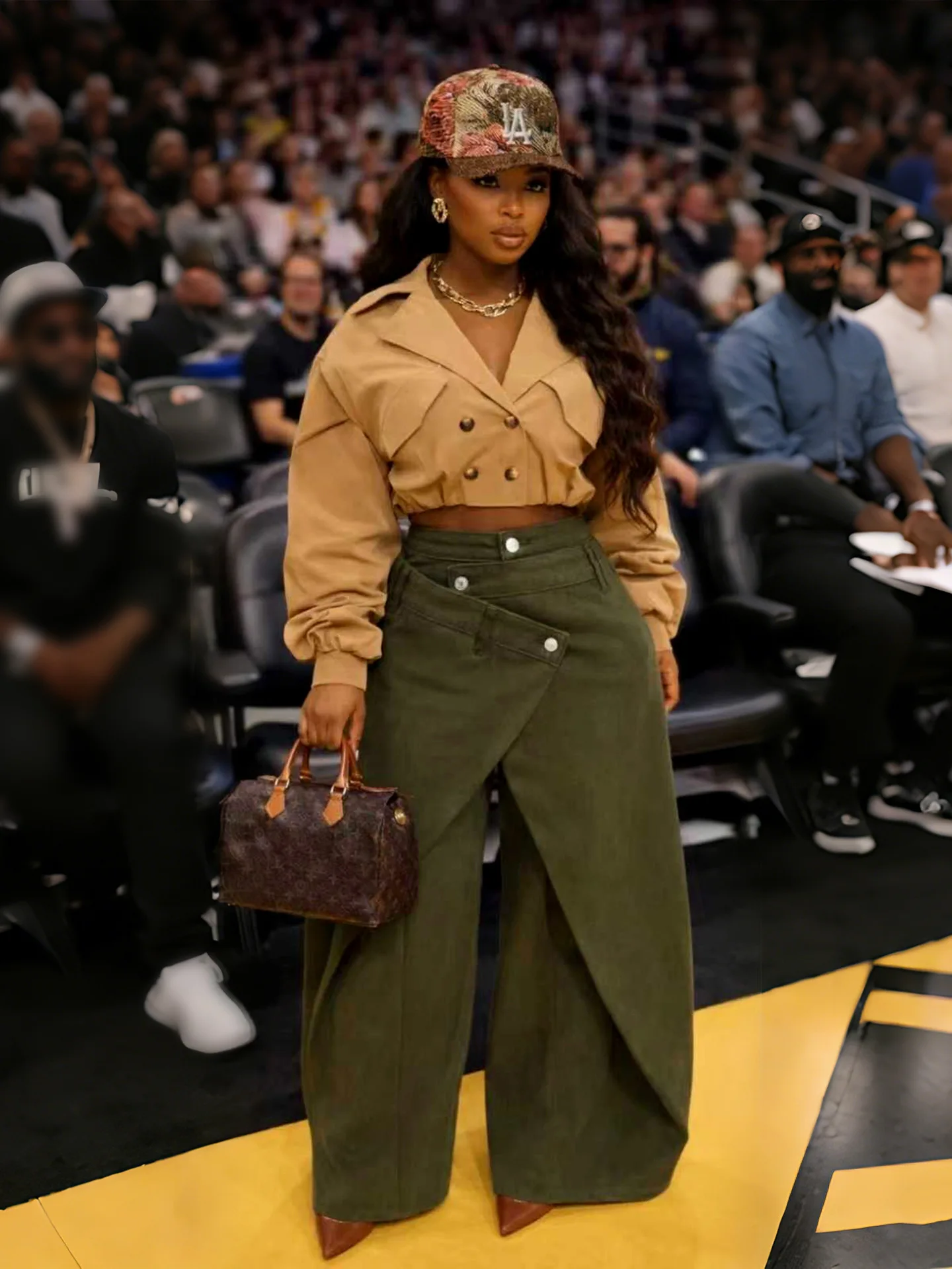 Women Irregular Wide Leg Pants Solid Straight Trousers Full Lenth High Waist Zipper Loose Fit Office Lady Casual 2026 Spring