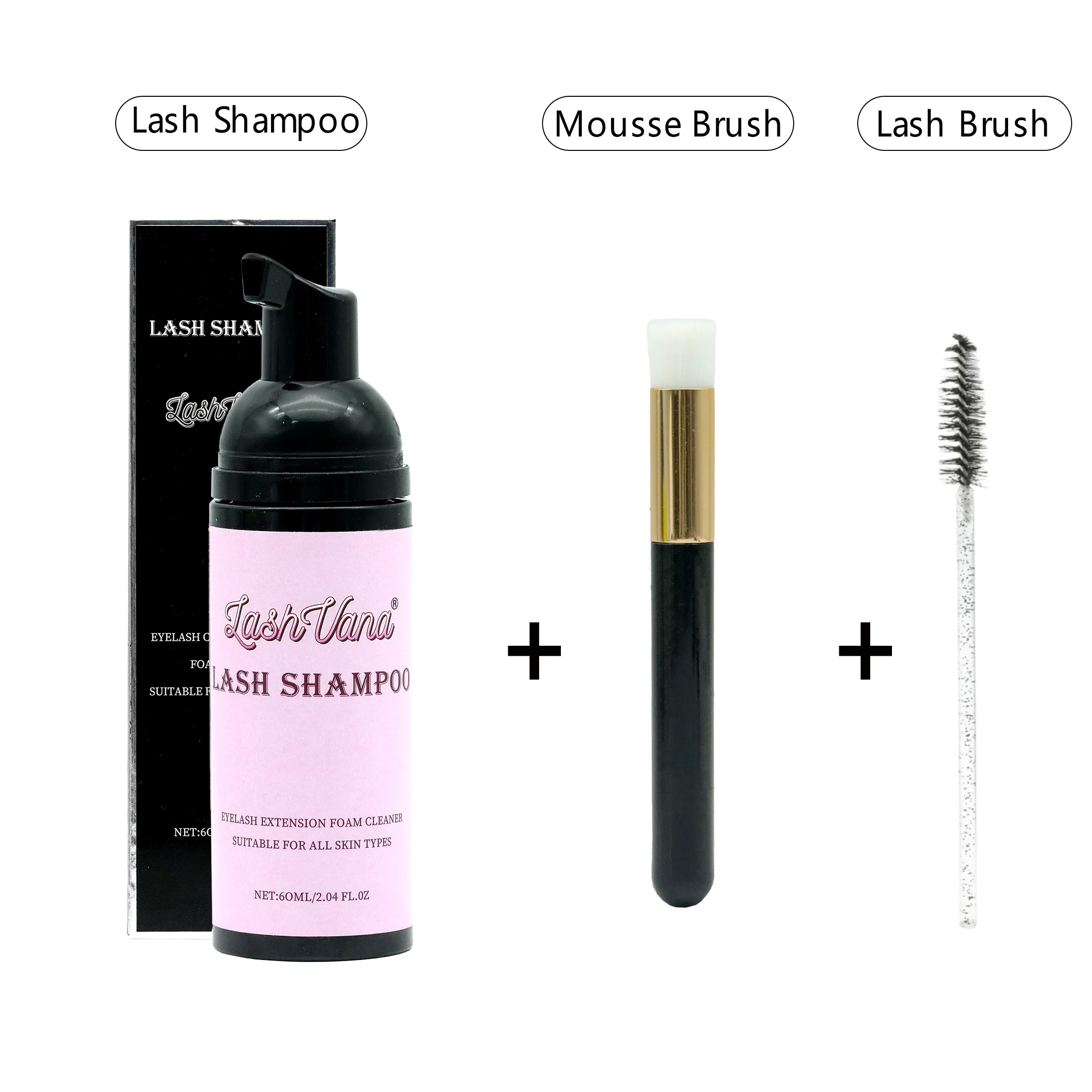 50ml Lanthome Eyelash Extension Shampoo Foam Eyelid Deep Clean Cleanser For Makeup Tools Mascara Remover Glue Salon Home Use