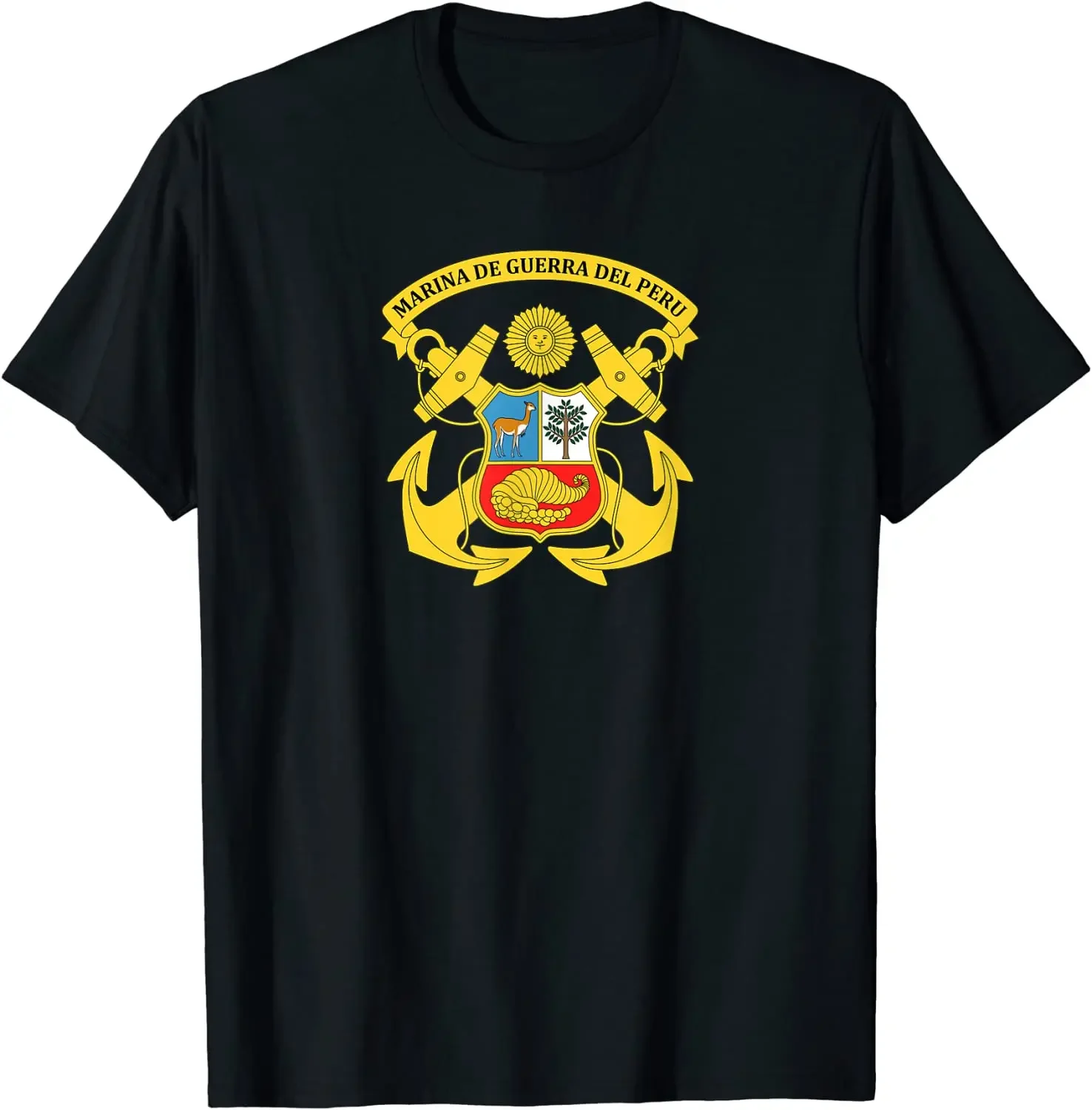 

Peruvian Naval Army T-Shirt 100% Cotton O-Neck Short Sleeve Summer Casual Mens T-shirt Streetwear