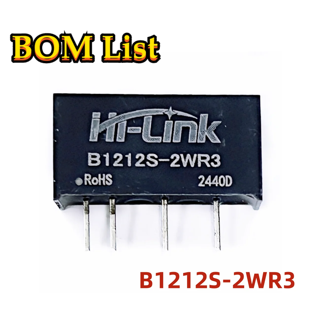 Hi-Link B1212S-2WR3 2W 12V DC-DC Converetr Isolated Switching Power Supply Module