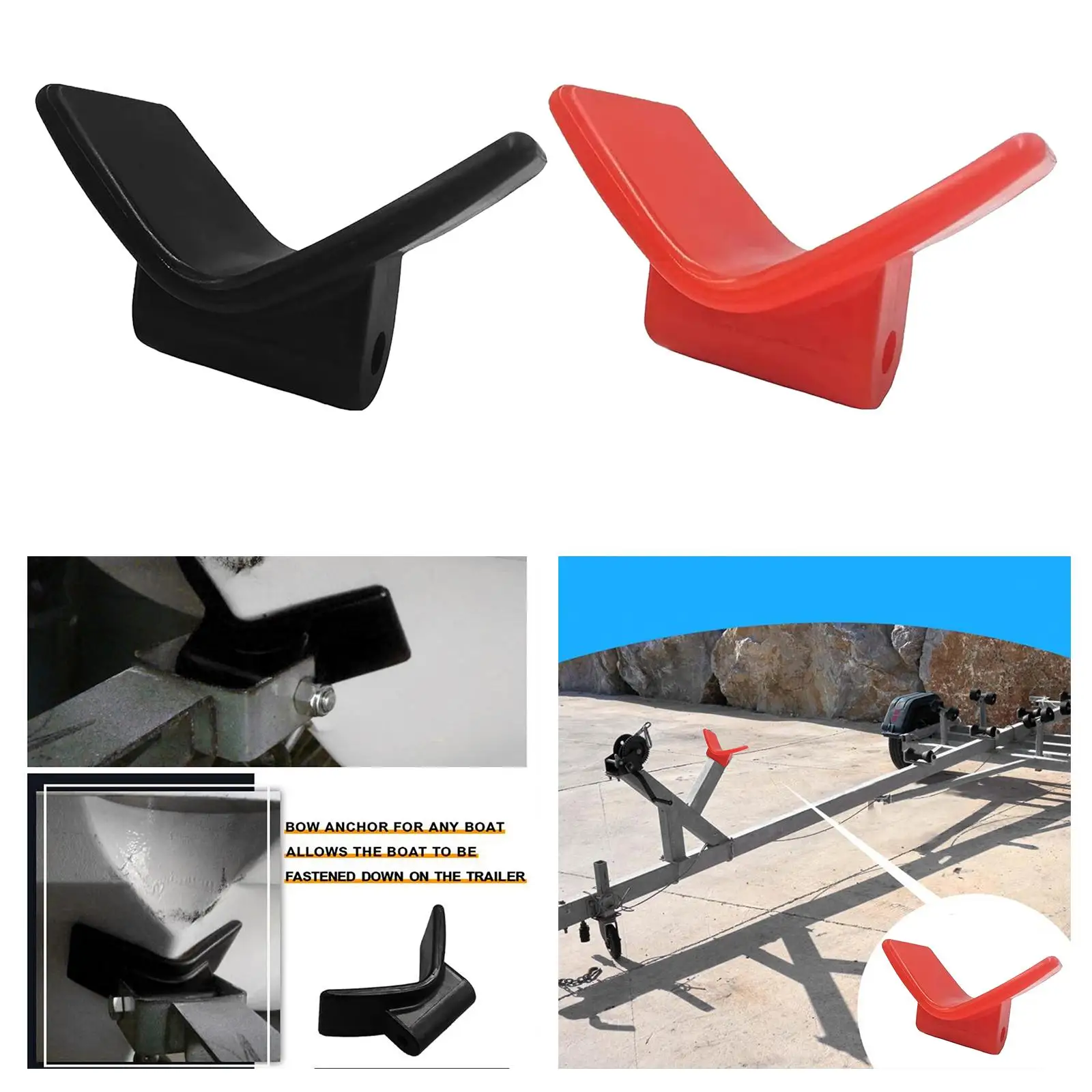 Tope de arco genérico para remolque de barco en forma de V, reemplazo, ligero, estable y práctico
