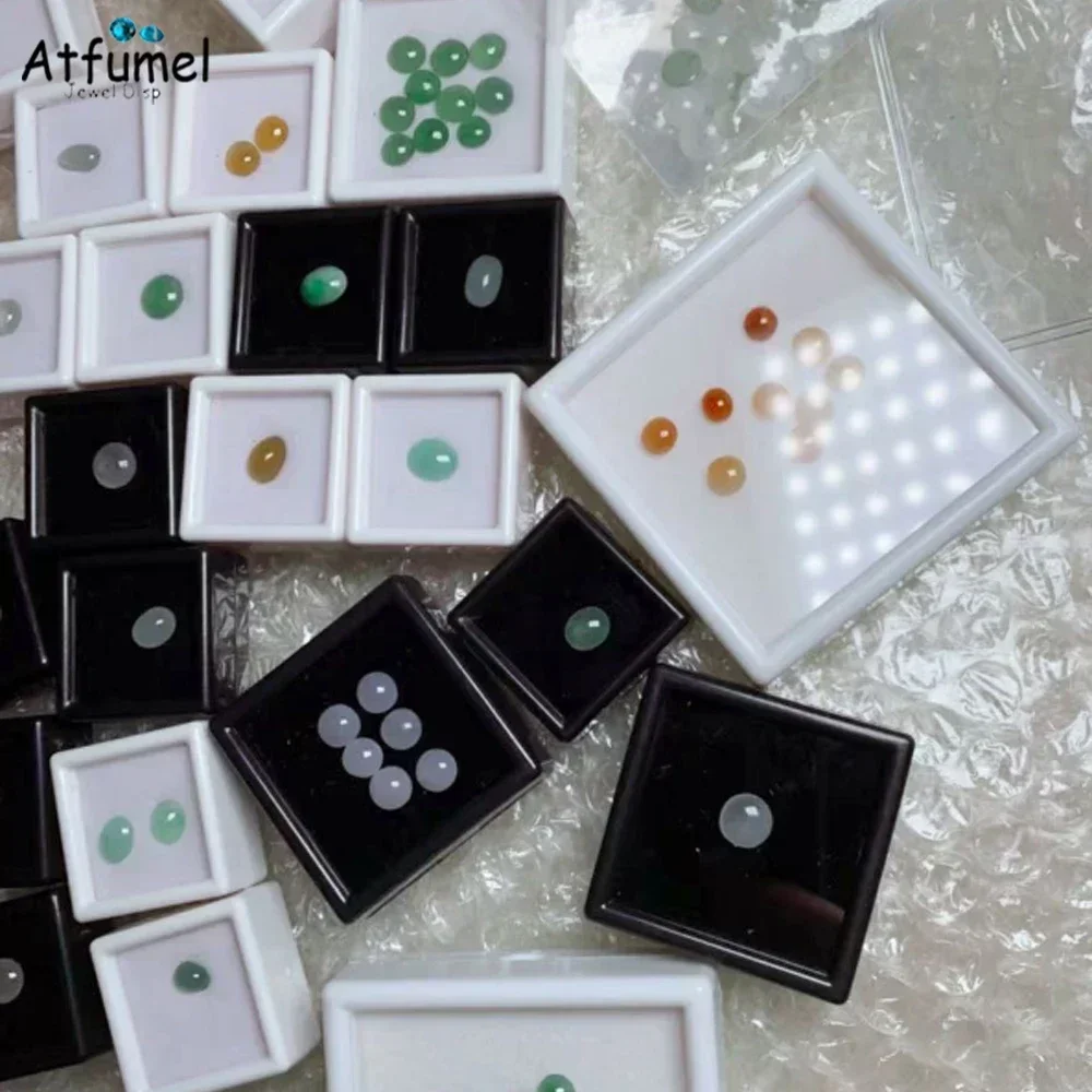 10Pcs Diamond Jewelry Organizer Gems Packaging Box DIY Disamond Ring Jewllery Storage Case 3CM Gemstone Zirconia Gift Box
