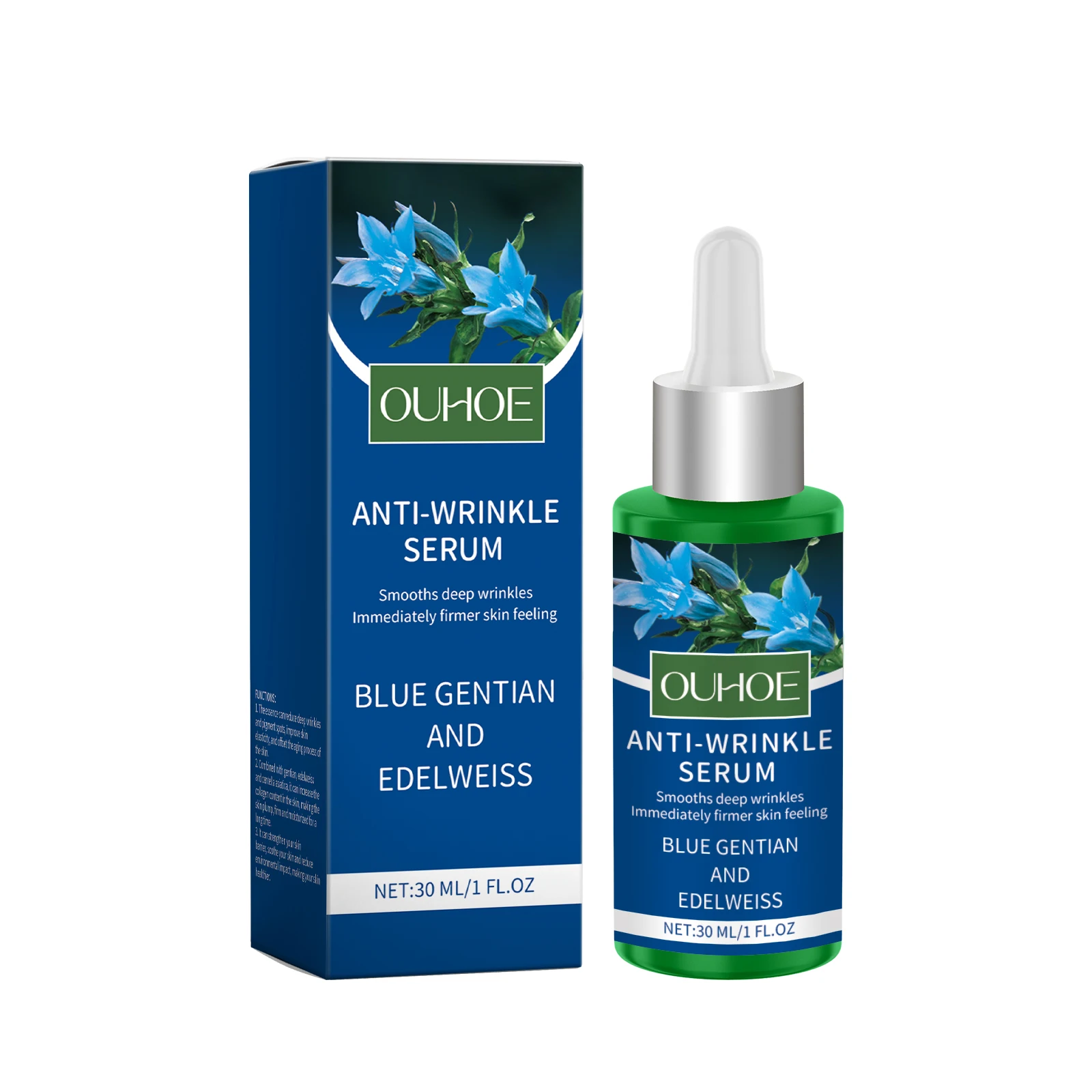 Anti Wrinkle Serum Face Moisturizing Deep Hydrating Facial Lifting Fade Fine Lines Smooth Tender Skin Renewal Firming Face Serum