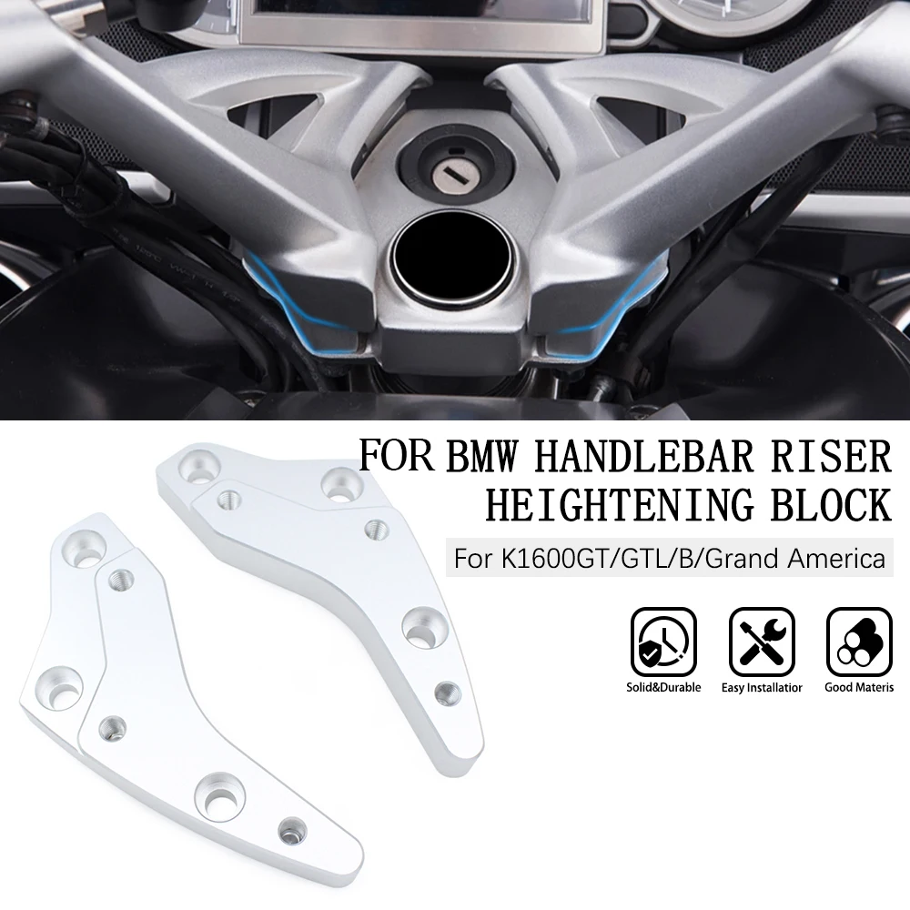 Handle Bar Riser Clamp Extend Handlebar Heightening Move Back For BMW K1600B K1600GT K1600GTL K 1600 B GT GTL GA Grand America