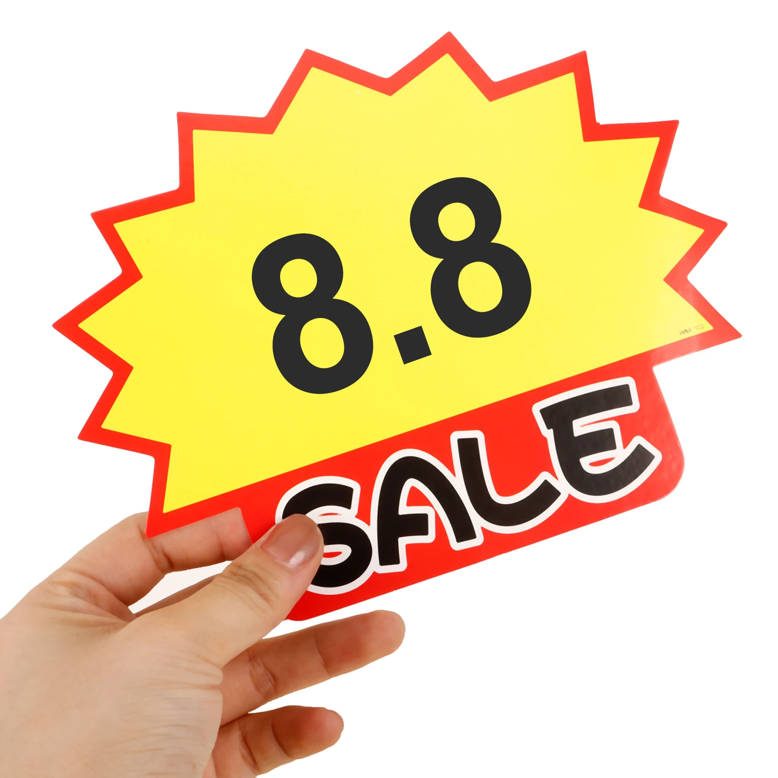 

120Pcs Star-Shaped Price Burst Sale Signs Promotional Tags for Garage Sales Sale Tags Price Burst Signs
