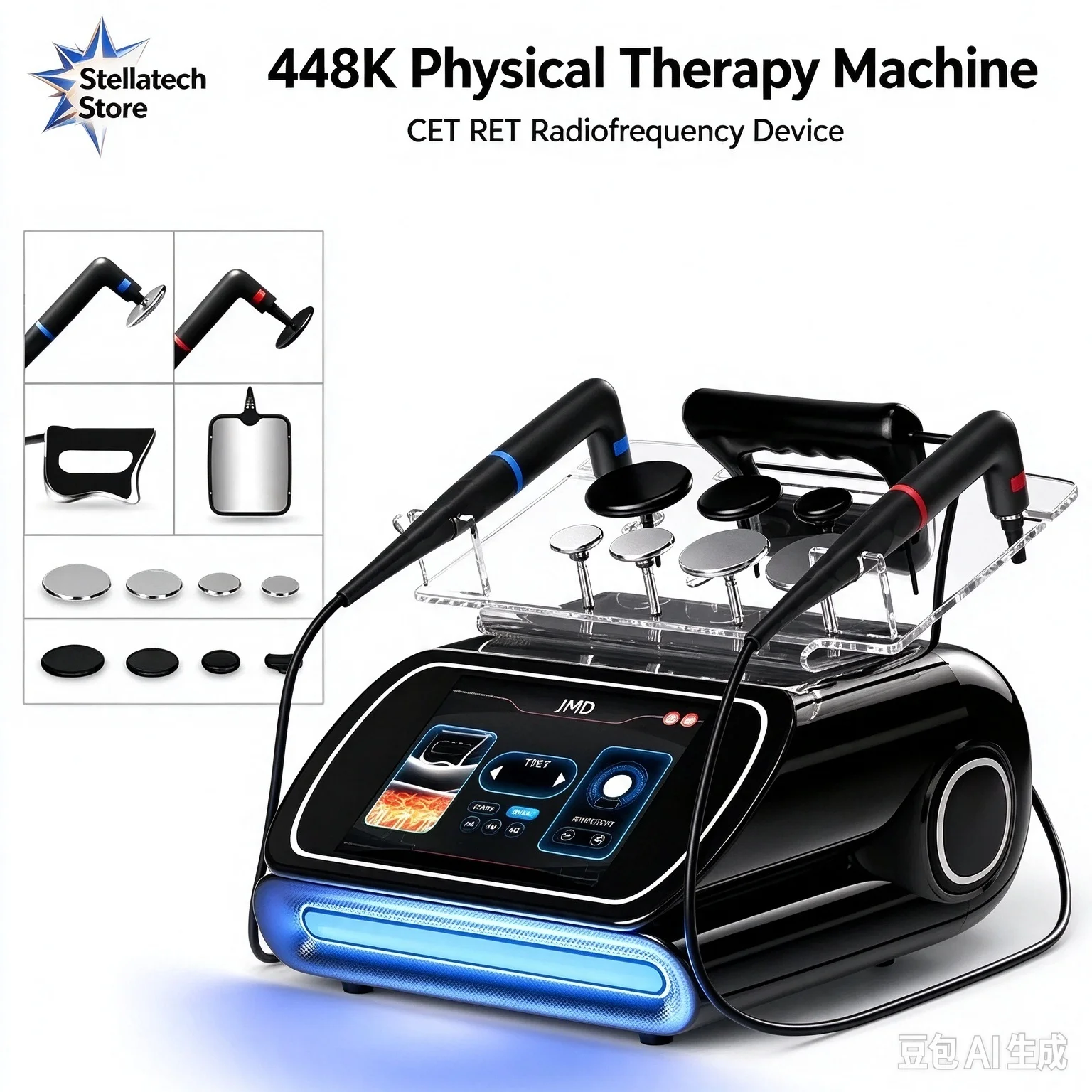 Professional 448K Physical Therapy CET RET Radiofrequency Indiba 448khz Physical Therapy CET RET CET RETMachine
