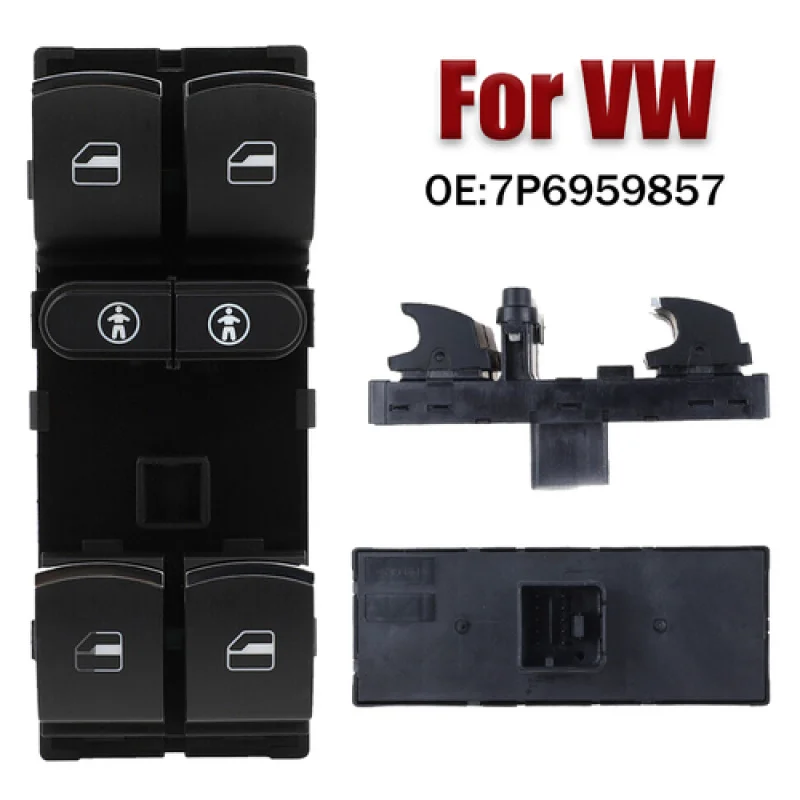 

A+ ABS Car Window Control Switch 7P6959857 For Volkswagen Sharan Touran Touareg
