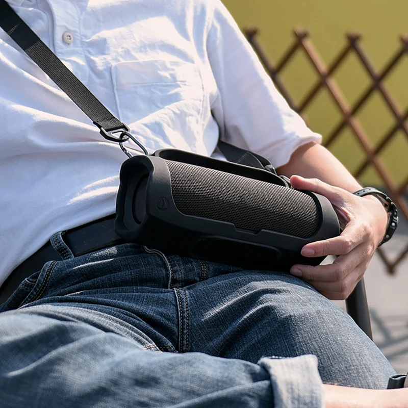 เคสซิลิโคน Tali bahu แบบพกพาสำหรับป้องกันซิลิโคนลำโพงบลูทูธสำหรับ Charge3 JBL