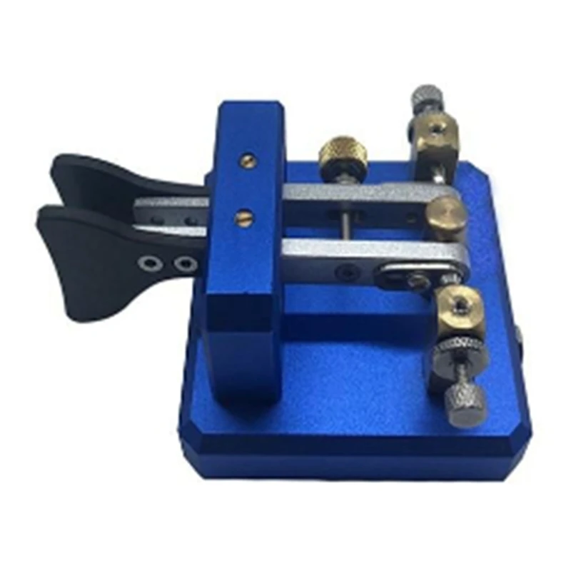 Automatic Morse Dual-Paddle Telegraph Key CW Key For Ham Radio Users For Amateur HAM RADIO CW Paddle Key Amateur Durable Blue