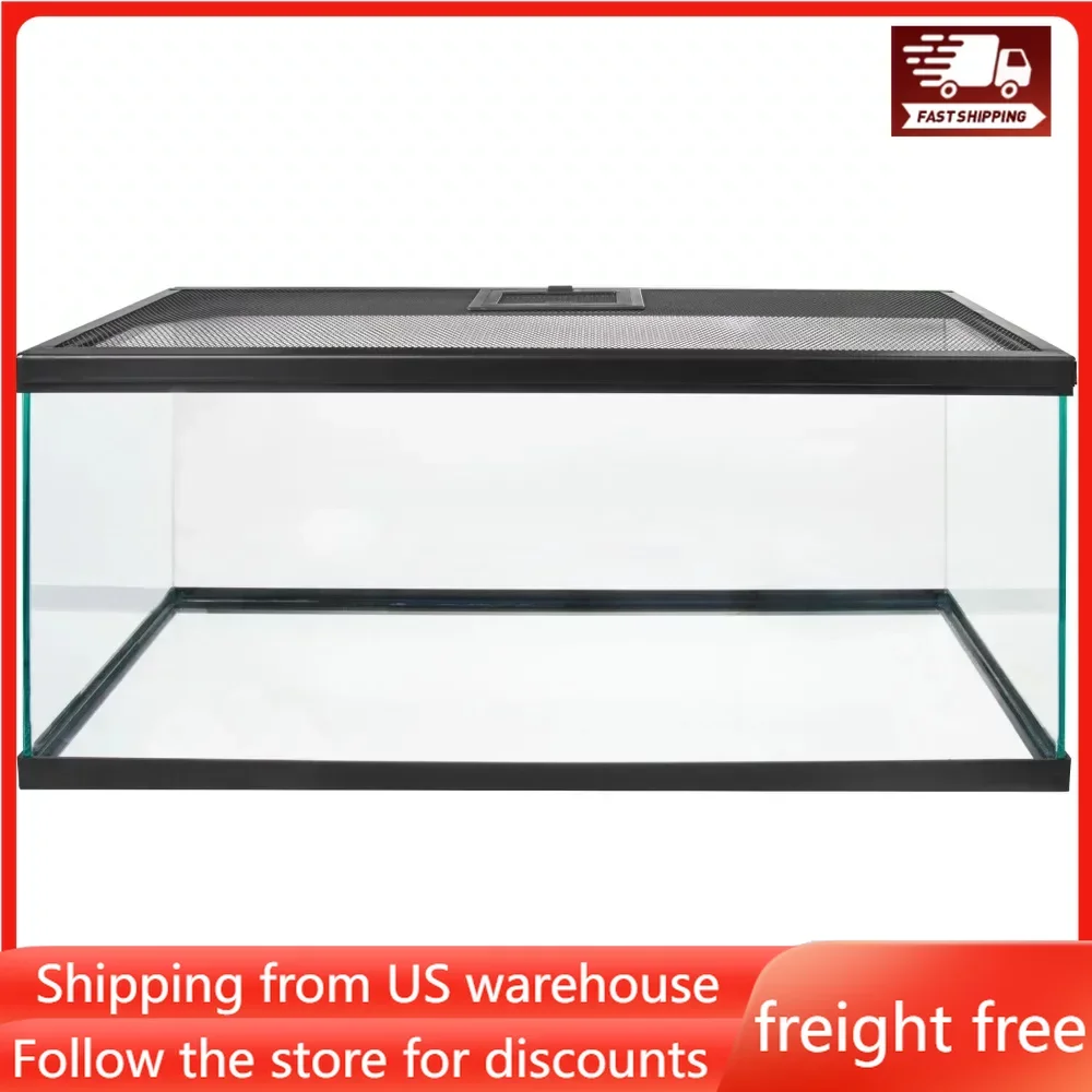 

Glass Fish Aquarium 20 Gallon Terrarium Fishkeeping Hatchery Aquatic Pet Supplies Products Home Garden Screen Ventilation