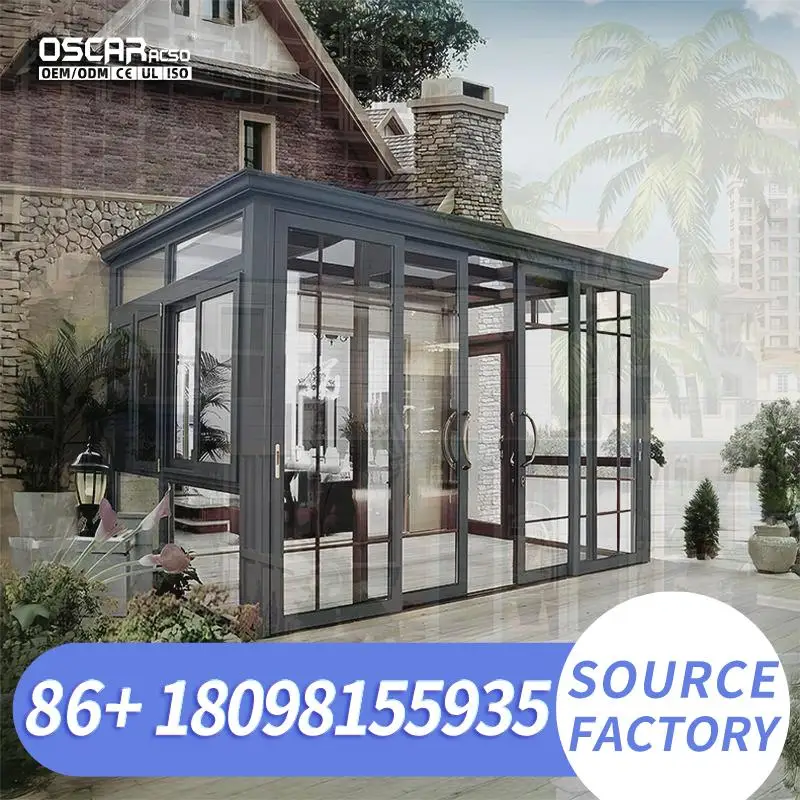 

Electric Retractable Four Season Motorized Movable Sunroom Enclosure Aluminium Structure for Commercial Use in Outdoor Spaces an