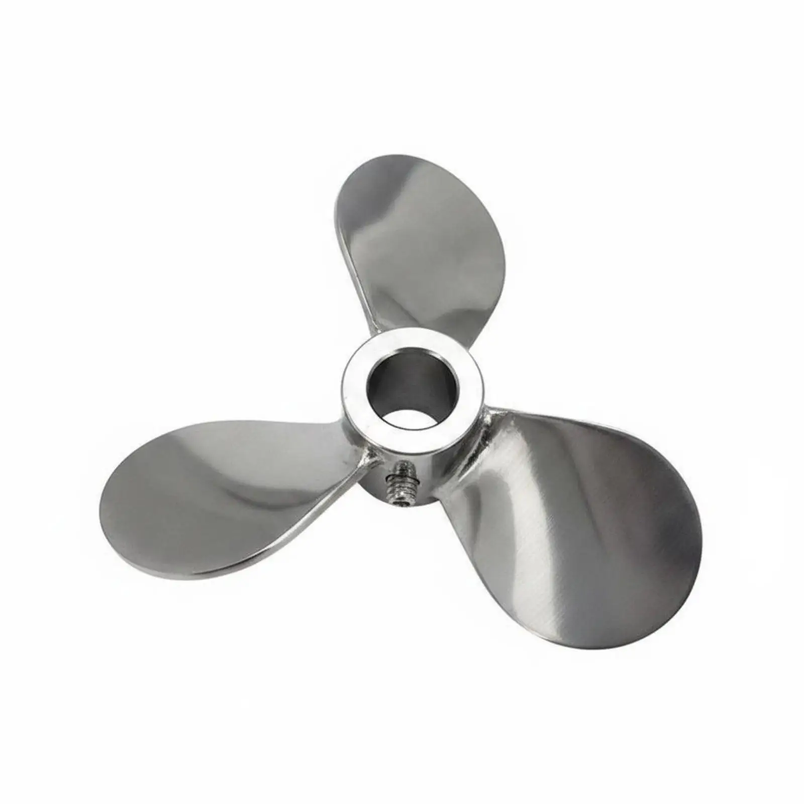 Three-Leaf Stirring Impeller Food Grade 3-Blades Mixing Propeller Stainless Steel Agitator Blades for Industrial, Research