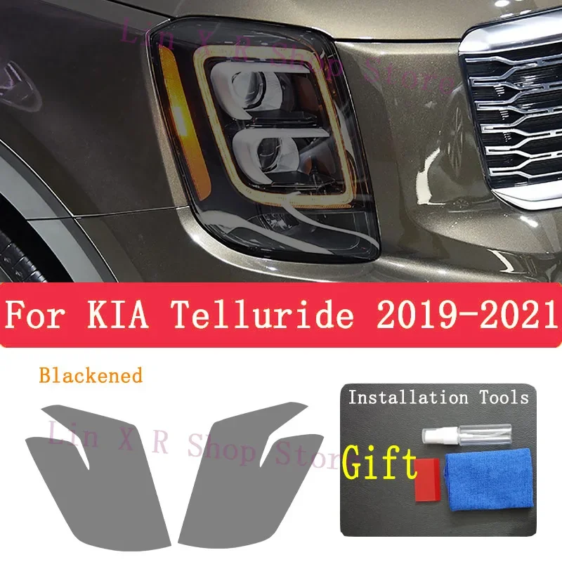 

TPU Protective Film For Kia Telluride 2019-2021 Car Exterior Headlight Anti-scratch Front Lamp Repair Stickers Accessories PPF