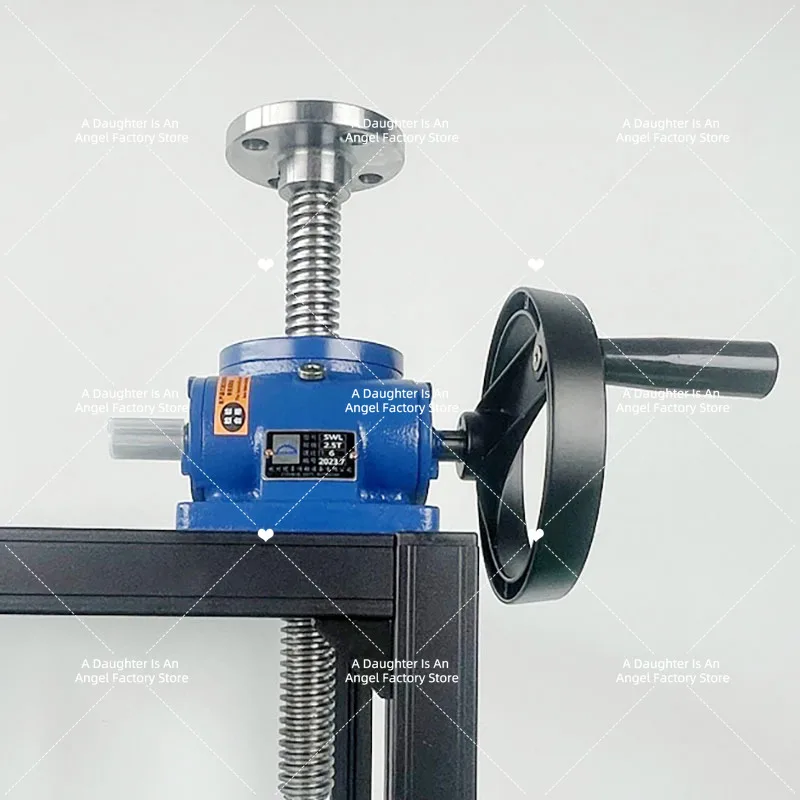 SWL Hand-Cranked Manual Lifting Platform Small Electric Four Linkage Screws Compact Elevating System for Light Weight Applicatio