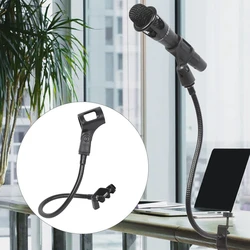 Gooseneck Mic Stand 360 Degree Flexible Gooseneck Microphone Stand Adjustable Desk Mic Arm Stand With Clip