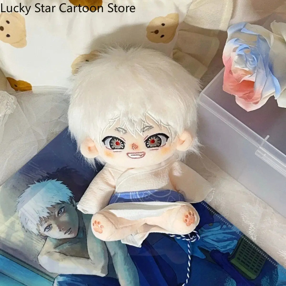 لطيف الصيف Hikaru Died Tsujinaka Yoshiki أنيمي وسيم الصبي تأثيري القطن محشوة فستان الملابس الكرتون هدية عيد الميلاد 20 سنتيمتر