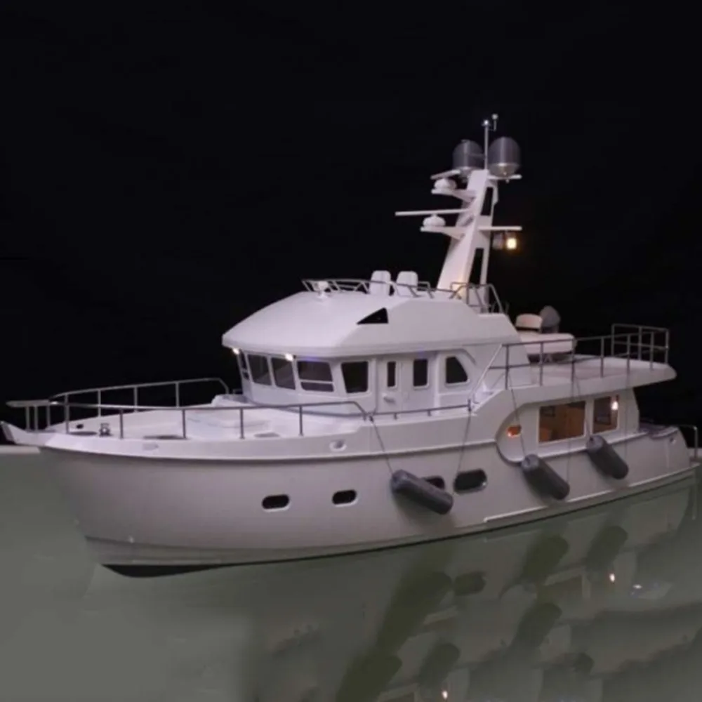 75 cm RC Schiffe Dual Motoren Simulation Nordhavn Yacht Fernbedienung Boot 3D-Druck Form RC Schiffe Modellbausatz Schiff Spielzeug Geschenk