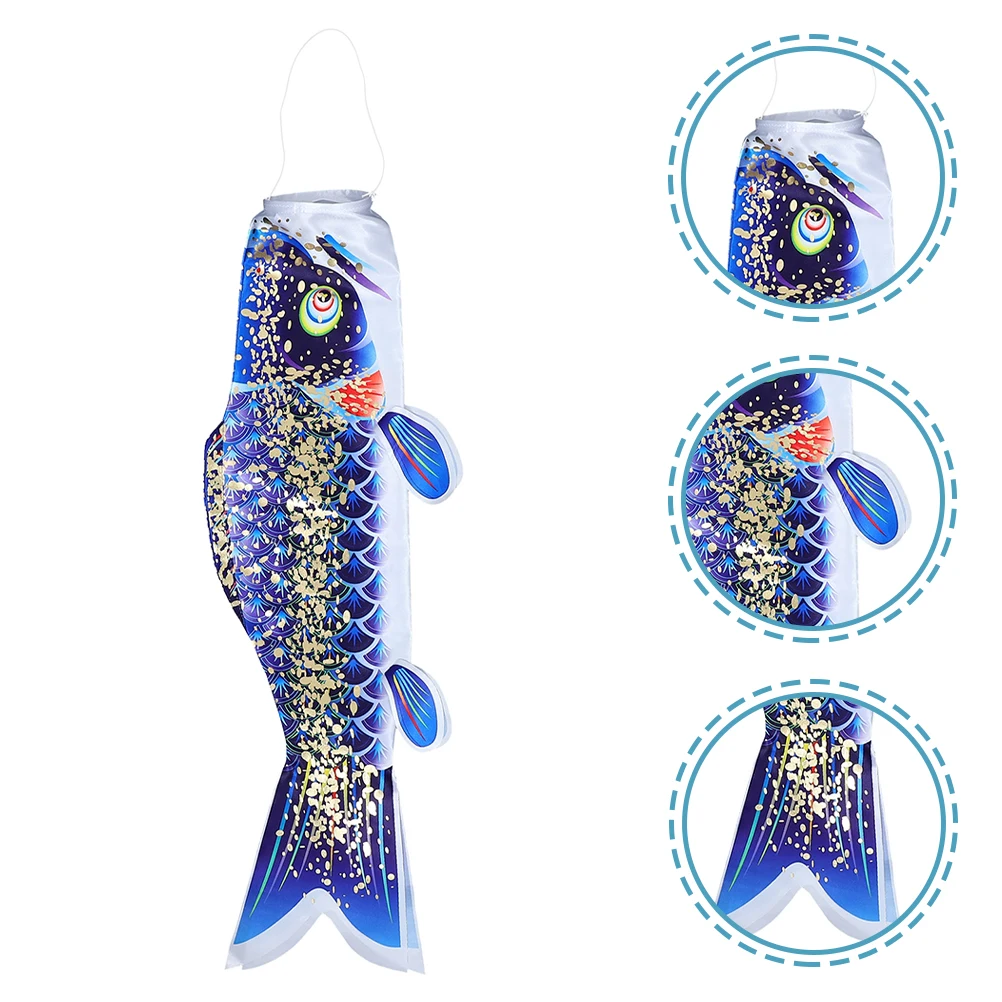 

Japanese 50cm Vibrant Decor Japanese Carp Wind Socks Carp Windsock Garden Outdoor Heavy Duty Streamer