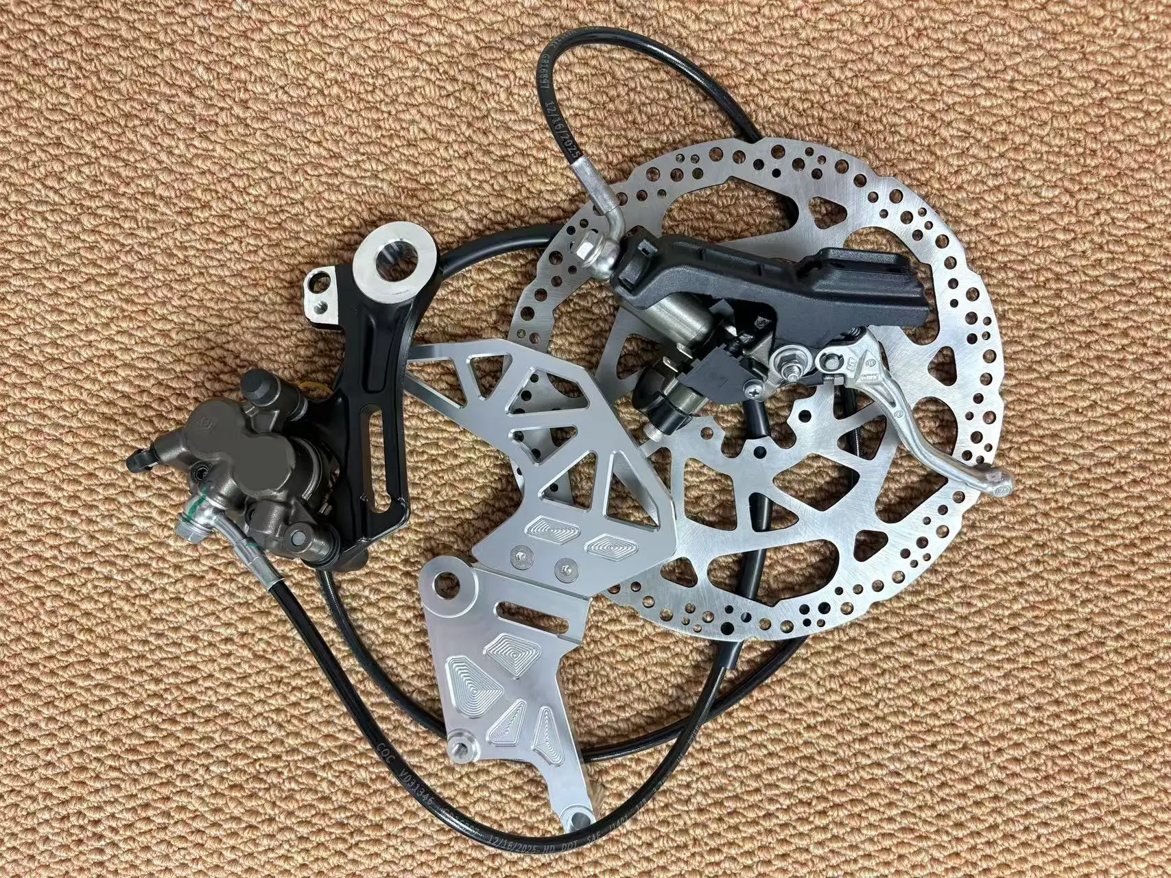 For ultra Bee Brake for Light Bee LBX Rear Brake Rear Caliper Kit Bracket for Talaria XXX X3 MX3 MX4 Modified Parts 79bike view 3