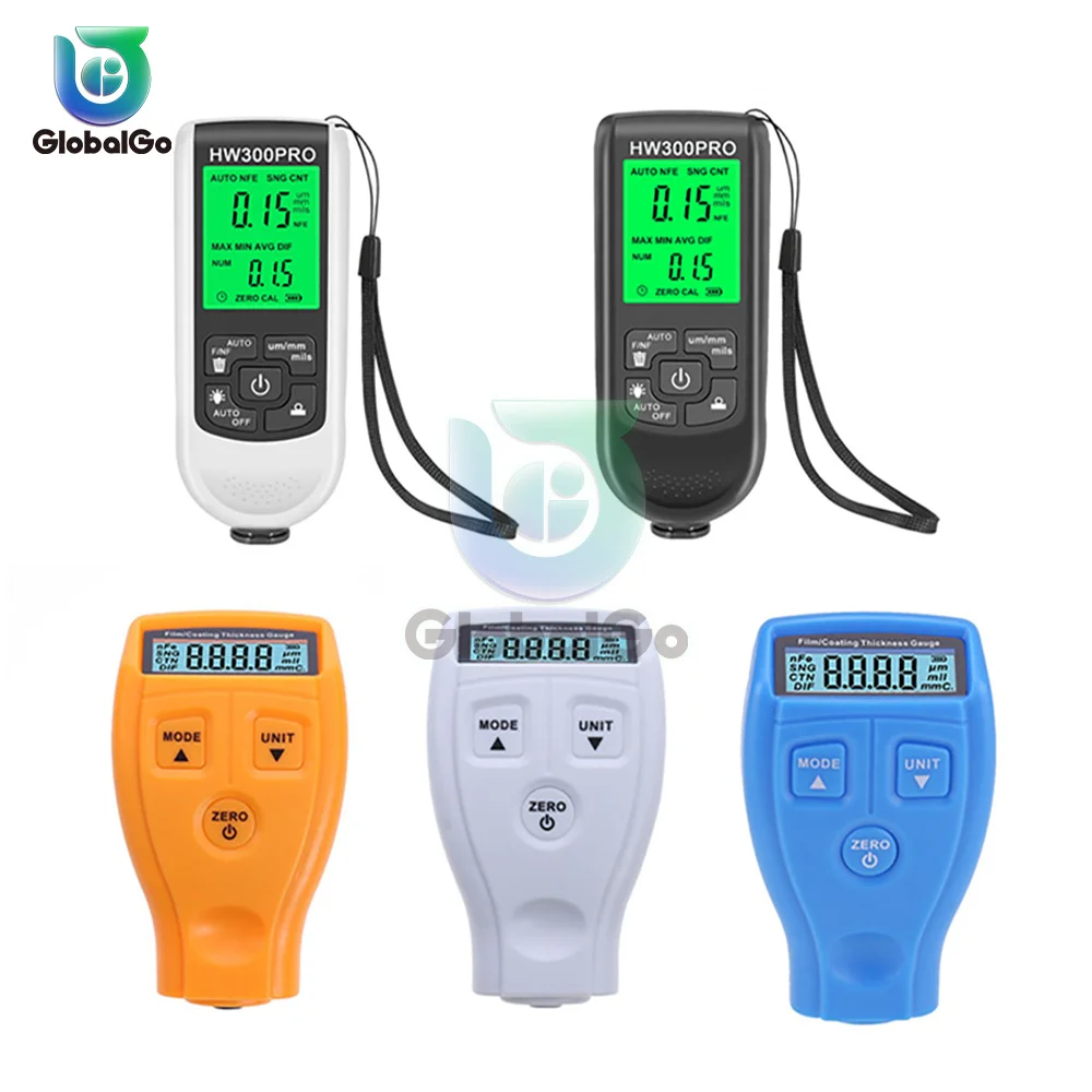 GM-200 HW-300PRO Automotive Test Tool Manual Paint Tool GM200 Auto Film Coating Thickness Gauge Meter Car Paint Thickness Tester