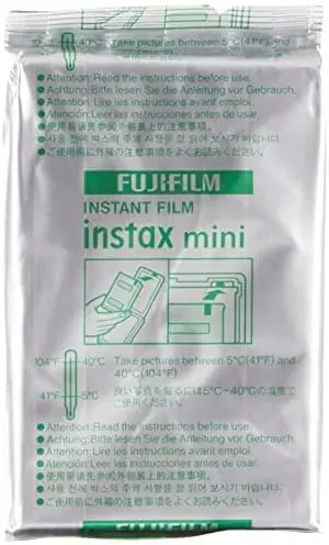 Imagem -04 - Fujifilm Instax Mini Filme Instantâneo Pacote Duplo Branco