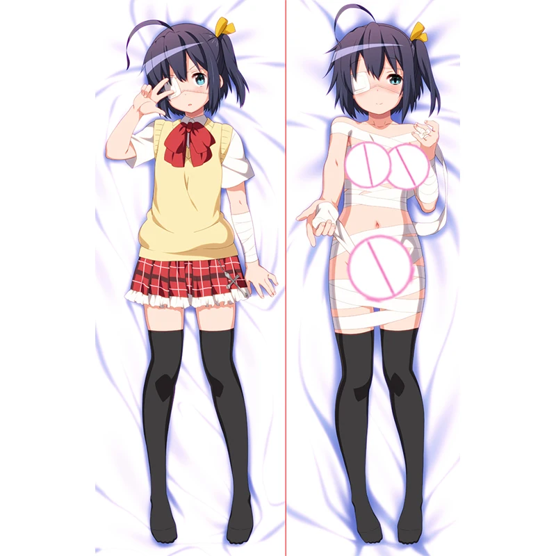 Anime Dakimakura Pillow Case Fate Sexy and Busty Takanashi Rikka Double-Sided Halloween Decoration