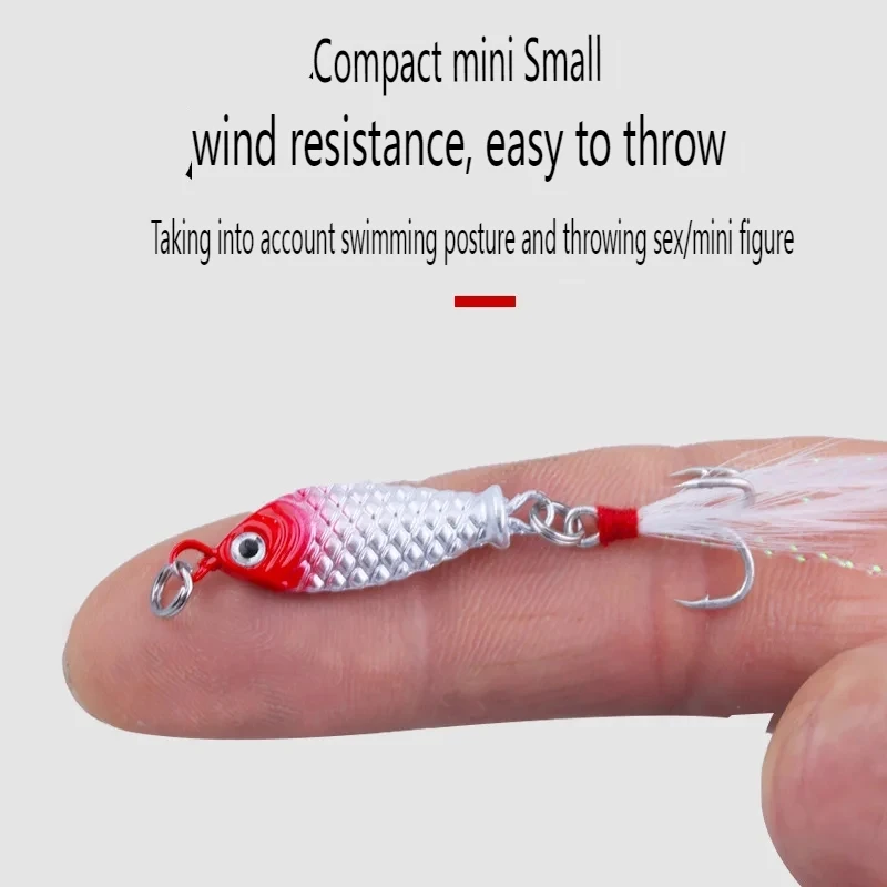 PD Fishing Tackle Iron Plate Road Runner Bait Sequins Bionic Bait Blood Chute Sanbon Hook 5g Piece Long Casting