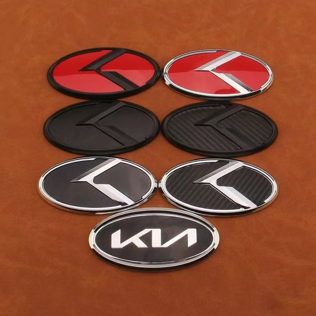 Grade dianteira do carro logotipo traseiro emblema automático adesivo acessórios para kia gt-line sportage ceed rio picanto sorento soul cerato venga