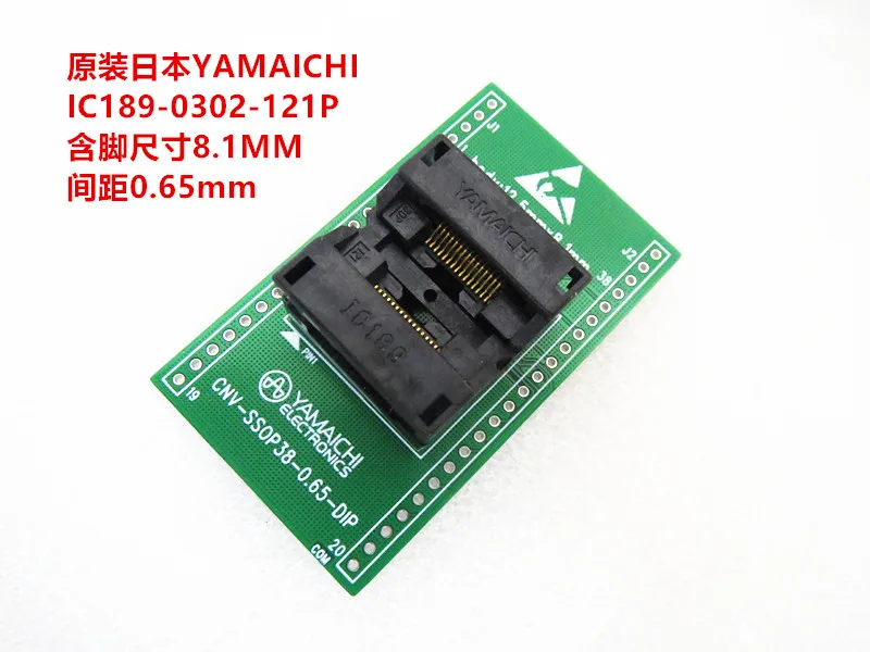 

SSOP30/IC189-0302-121P Size 8.1mm pitch 0.65mm IC Test seat test bench test socket programming seat