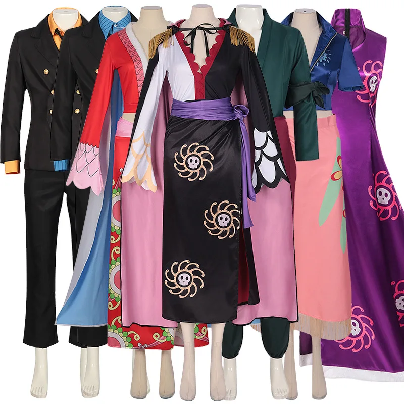 

Anime Roronoa Zoro Nico Robin Cosplay Costume Digital Printing Uniform Kinomo Dress Women Men Clothes Halloween Carnival Suit