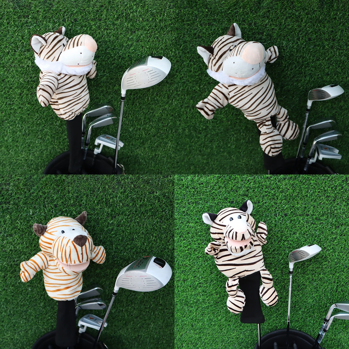 

Tiger Animal Golf Head Cover for Driver 460CC Fairway #3#5 for Men and Lady's Golf Club Mascot Novelty Cute Gift for Golfer