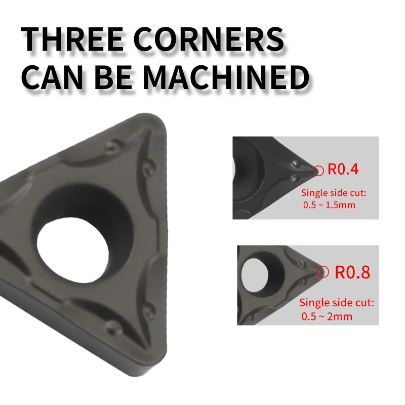Imagem -04 - Cortador Cnc Torno Carboneto Tcmt Lâmina para Inserção de Aço para Stfcr l Ferramenta de Torneamento Externo Tcmt11 16 tm Yz6030 Yz5010s