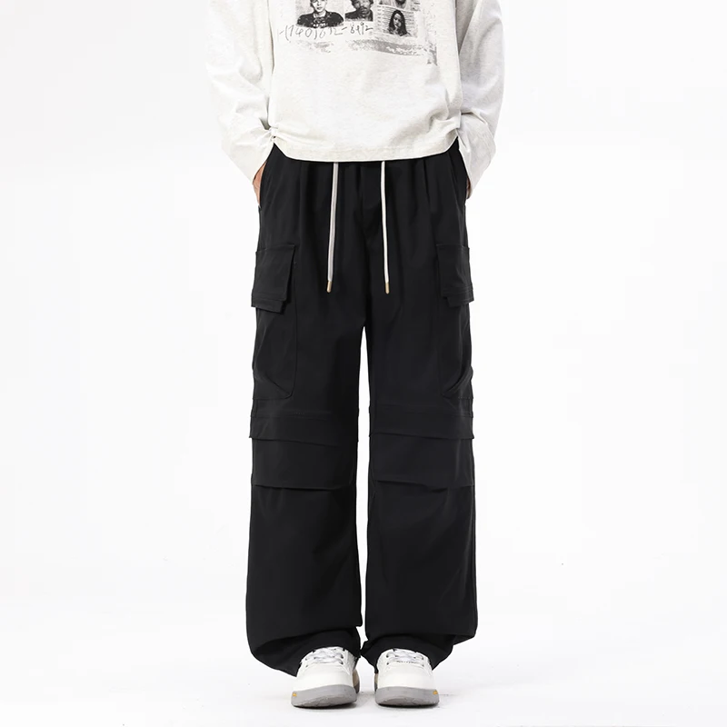 

Мужские повседневные брюки прямого кроя класса люкс, свободные, модные, абсолютно новые, комфортные, коллекция Осень 2025