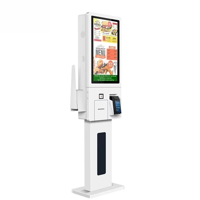 PC Industrial AIO com Tela Touch de 24 Polegadas, Painel Android, Quiosque com SDK para Pedidos e Pagamentos em Restaurantes
