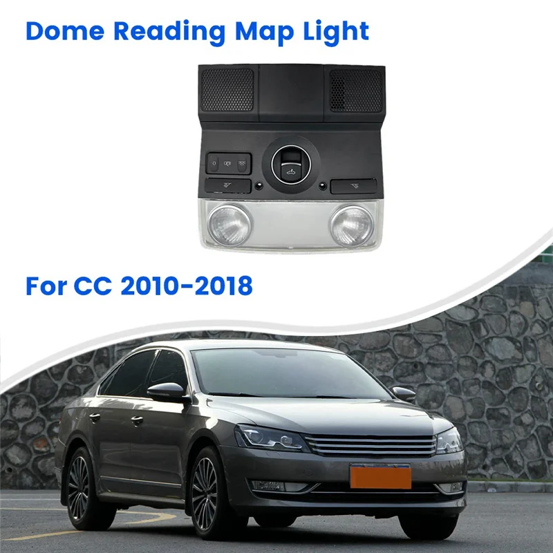 

3C8947105 3TD947133 Car Front Interior Light Switch Front Dome Reading Map Light Lamp For VW CC 2010-2018 Car Replacement Parts