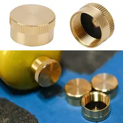 1 Pc Solid Brass Refill Cap 1 LB Propane Bottle Cap Gas Tank Cylinder Sealed Cap Protect Cap For Outdoor Stove T4D9