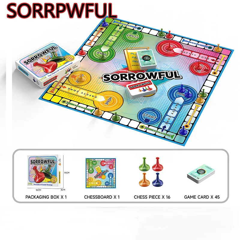 

Sweet Revenge Board Game For Kids Family Flying Chess Race Interactive Logical Thinking Educational Gift
