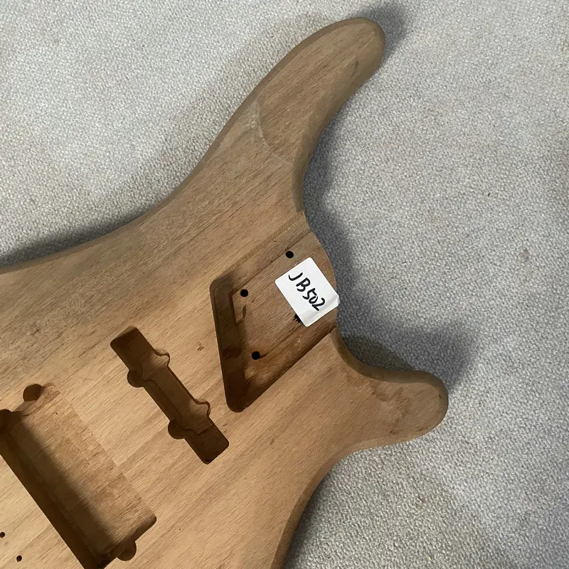 JB502 Unfinished Soild Redwood 5 Or 6 String Electric Guitar Bass Body Custom Pickups No Paints DIY Part Best Selling Item