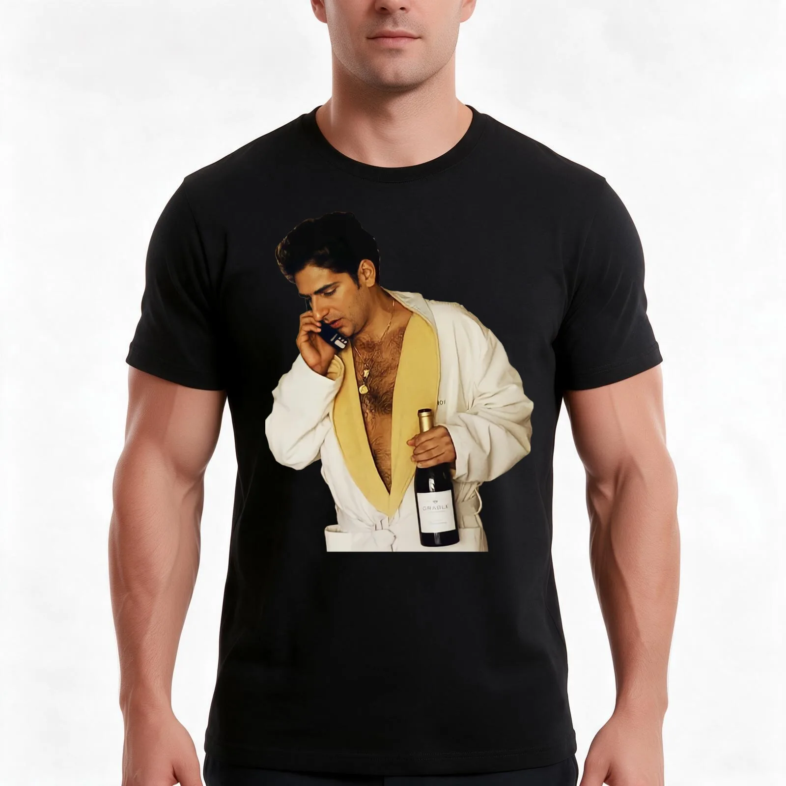 The Sopranos - Christopher Moltisanti Robe T-Shirt Summer Casual Cotton Tee Oversized Streetwear Tops Vintage Graphic Print
