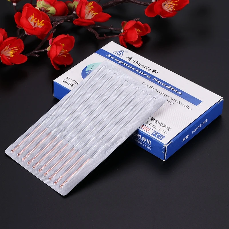 100 pcs 0.30/35/40*13/25/40/50/60/75mm shunhe Disposable sterile acupuncture needles body massage needle
