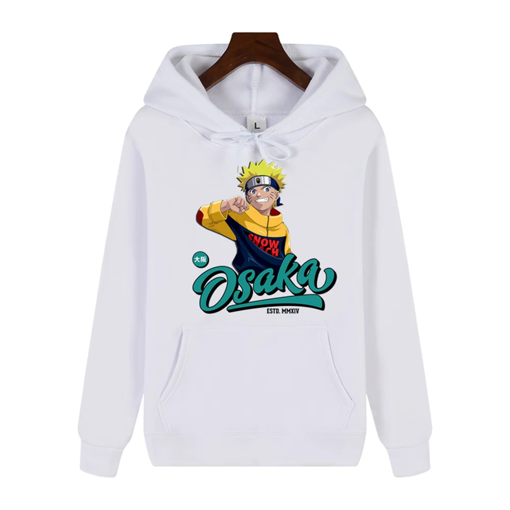 Hot anime Naruto print autunno/inverno confortevole morbido addensato da uomo di alta qualità casual fashion warm street felpa con cappuccio