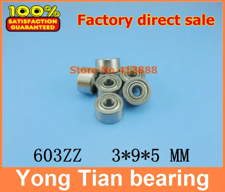 

NBZH bearing1000pcs/lot Free Shipping Wholesale Double Shielded Miniature Deep Groove Ball Bearings 603ZZ 3*9*5 Mm