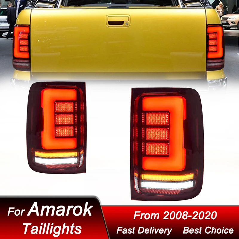 

Car Tail Lights For Volkswagen VW Amarok 2008-2020 New style full LED Tail Lamp Dynamic Turn Signal Light Tail Lamp Assembly