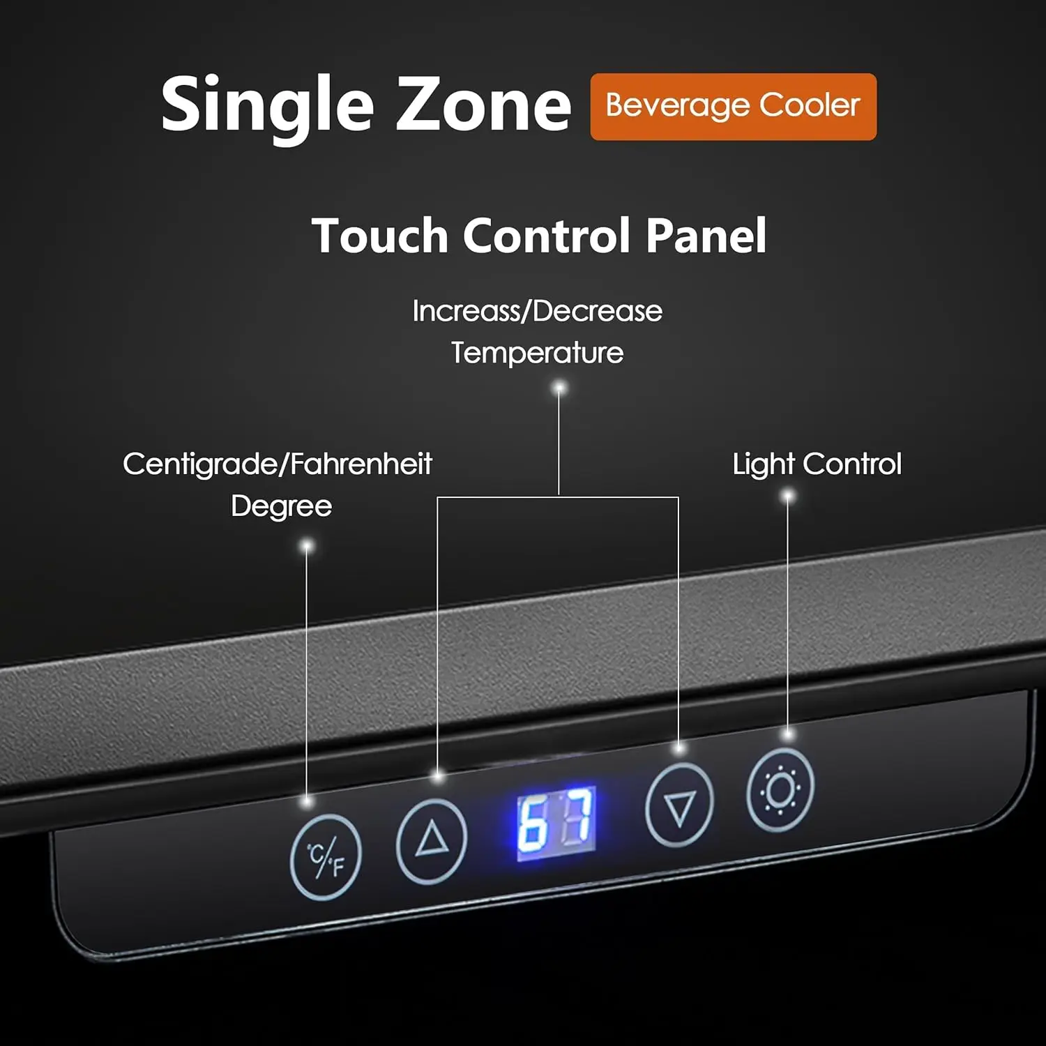 Mini Fridge 24” Beverage and Wine Cooler Built-in or Freestanding - 120 Cans & 16 Bottles Capacity Wine Refrigerator Co