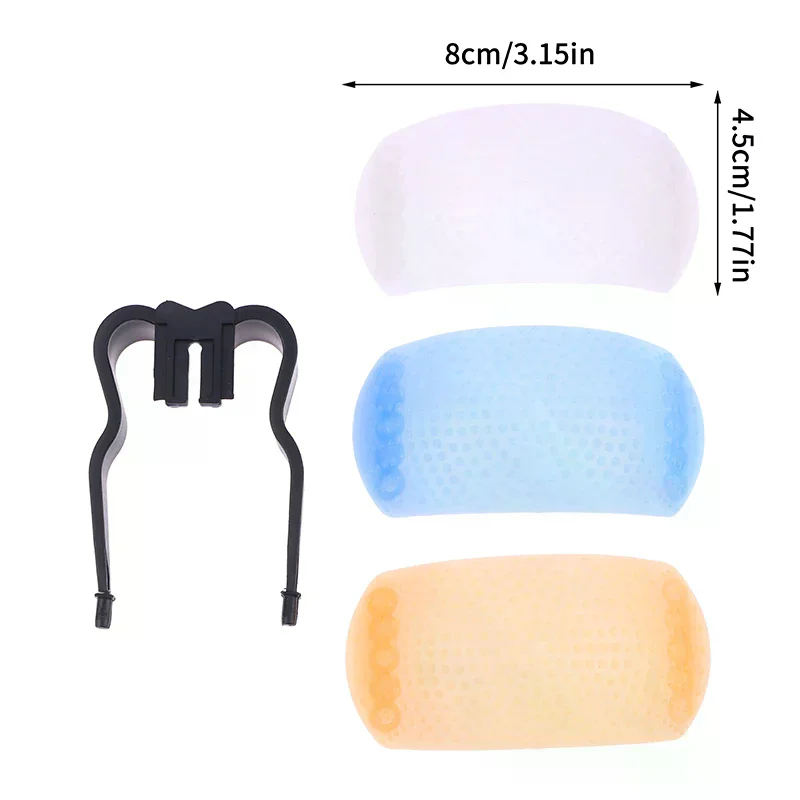 3 In 1 Diffuser Cover For Camera Diffuser Cover 3 Color Up Flash Diffuser Cover For Cameras Diffuser Cover